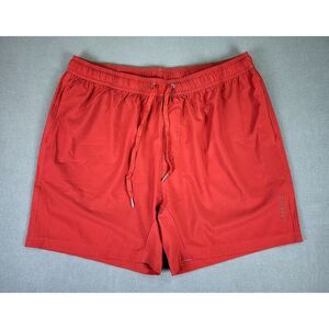 Bamboo Ave Shorts Mens 2XL Red Compression Lined Gym Training Lounge‎ Recycled